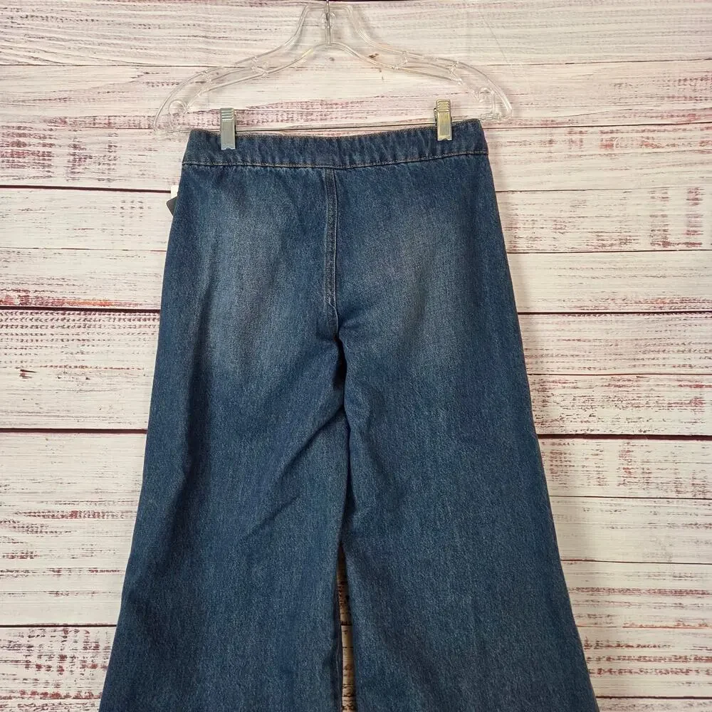 Rewash Low Pro Relax Sporty Jeans Skater 1(25) Baggy Wide Leg Denim Granola NWT - Picture 9 of 14